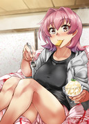 お風呂上がりアイス