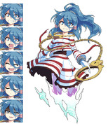 宮出口瑞霊立ち絵 表情差分