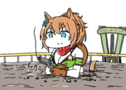 ダートに埋まったタイキシャトル