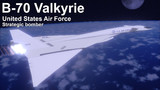 【MMDモデル配布】B-70 Valkyrie 爆撃機