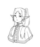 キメ顔でフェルンを見るフリーレン