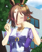 【ウマ娘絵】笑うなんて誰でもできるもん