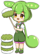 ずんだ餅タワー的な