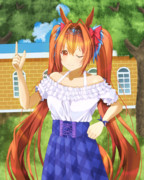 【ウマ娘絵】私服ダスカとデートに向かった先は..！