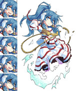 やられ宮出口瑞霊立ち絵 表情差分