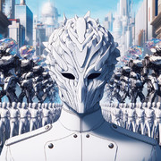 【AI生成】不気味な仮面の男