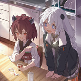 きりたんのおやつが気になるあかりちゃん2