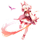 自分で描いたキュウコンの絵を元に生成_img2imgその3