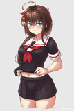 昔の制服を着てくれる時雨ちゃん