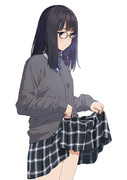スカートが気になる