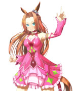 【ウマ娘絵】プリファイなカワカミプリンセス♪(透過加工)