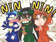 ファインとクリスの忍術修行！withゲッコウガ