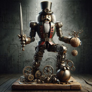 【AI生成】スチームパンクなくるみ割り人形