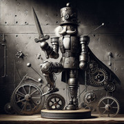 【AI生成】スチームパンクなくるみ割り人形