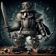 【AI生成】スチームパンクなくるみ割り人形