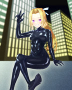 【オリジナル絵】夜の都会でラバーデート♪