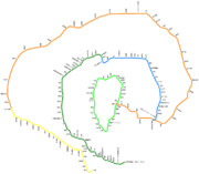 (架空)メトロセブン・エイトライナーの路線図