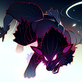 自分で描いたウインディの絵を元に生成_canny