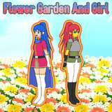 花畑と少女