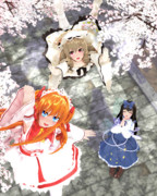 【東方MMD】少女三妖精【モデル配布】