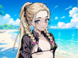 浜辺の少女