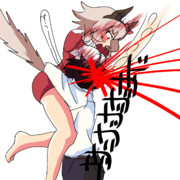 カレンの腰に抱きついて深呼吸するお兄ちゃん