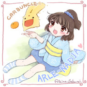 正月仕様アルルとカーくん