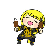 お肉もぐもぐグリットちゃん