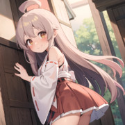 巫女になったまひろちゃん