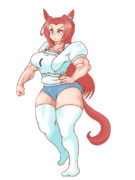 己自身とゼッケンをいじめ抜くカワカミ