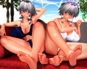 【ボクの咲夜さん】咲夜さん姉妹の セクシーな足裏さん…♡