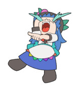 316 笑う天子【東方Project 立ち絵素材 透過GIF】