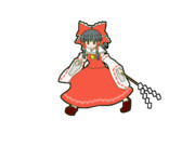 320 宙返りする霊夢【東方Project 立ち絵素材 透過GIF】