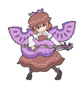 323 ギタリストみすちー【東方Project 立ち絵素材 透過GIF】