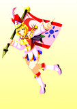 旗を持つマーチングルナサ