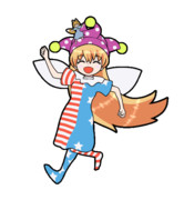 334 狐クラウンピース【東方Project 立ち絵素材 透過GIF】