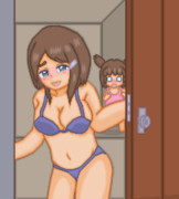 ＞むちむちママが水着姿で