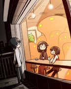 見守る