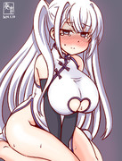 わんどろチャイナドレスのお冬さん