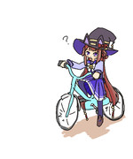 自転車の乗り方がわからずフリーズするスイープトウショウ