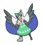 349 霊烏路空【東方Project 立ち絵素材 透過GIF】