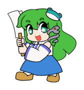 354 東風谷早苗【東方Project 立ち絵素材 PNG】