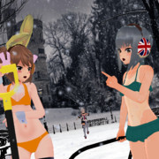 困惑する霞と満潮