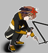 ペグを打つヤエノ