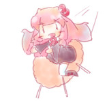 精霊馬を乗りこなす茜ちゃん