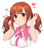 今日はツインテ♪
