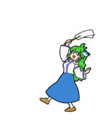 388 ウインドライダー！！！【東方Project 立ち絵素材 透過GIF】