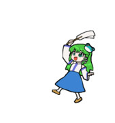 389 ういんどらいだ～！！！【東方Project 立ち絵素材 透過GIF】