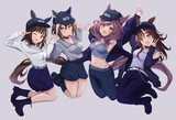 マチタン&遠野ひかるさんとシュヴァル&夏吉ゆうこさん応援フラスタ用イラスト