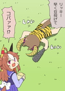 節分のファル子とリッキーちゃん
